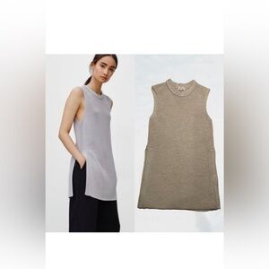 Aritzia Wilfred Sleeveless Knit Tunic Army Green size Small NWOT